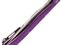 Складной нож Daggerr Toothpick BW, сталь 8Cr14MoV , рукоять фиолетовый FRN