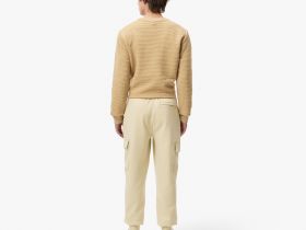 Мужские хлопковые спортивные брюки Lacoste стандартного кроя