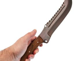 Мачете Коршун, сталь 65Г, рукоять орех