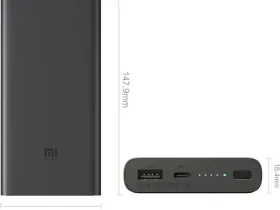 Универсальный внешний аккумулятор Xiaomi Mi Wireless Power Bank Youth Edition 10000 mAh (WPB15PDZM) (черный)