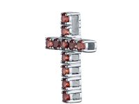 Подвеска из серебра с гранатами э0606пд11200480