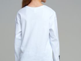 Фуфайка трикотажная для девочек (футболка с длинными рукавами)