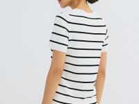 Базовый джемпер с коротким рукавом, Белый