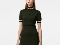 Женское платье Lacoste Slim Fit с высоким воротом на молнии