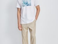 Свободная футболка с принтом