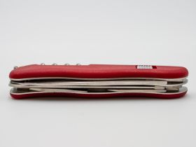 Нож перочинный Victorinox Rucksack, сталь X50CrMoV15, рукоять нейлон, красный