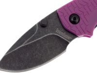 Нож складной Shuffle - KERSHAW 8700PURBW, сталь 8Cr13MoV c покрытием BlackWash™, рукоять текстурированный термопластик GFN фиолетового цвета
