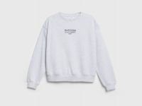 Свитшот с принтом для девочек, Серый