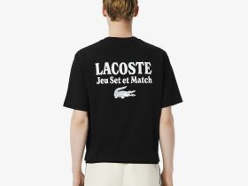 Мужская футболка Lacoste свободного кроя из органического хлопка