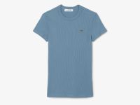 Женская футболка Lacoste приталенного кроя из хлопка в рубчик