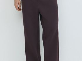 Широкие трикотажные брюки Wide leg, Фиолетовый