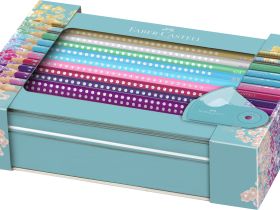 Набор карандашей цветных Faber-castell "Sparkle" 20 шт + точилка, в металлической коробке