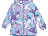 Куртка текстильная с полиуретановым покрытием для девочек (ветровка)