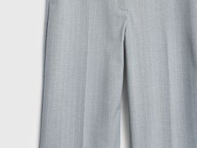 Широкие брюки из поливискозы, Серый