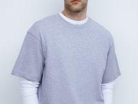 Базовая футболка из джерси, Серый