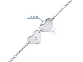 Браслет из серебра с бриллиантом э1701бр03185900