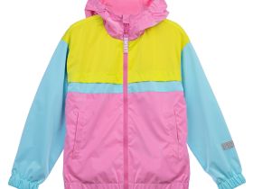 Куртка текстильная с полиуретановым покрытием для девочек (ветровка)