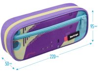 Пенал мягкий 1 отделение, 1 карман Berlingo "Fusion" 220*95*50 мм, полиэстер, откидная планка