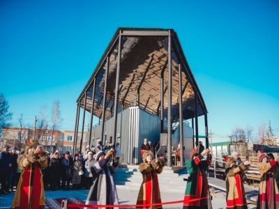 В Хангаласском районе Якутии открылся новый бульвар с фонтанной площадью