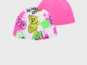 Шапка трикотажная для девочек, 2 шт в комплекте