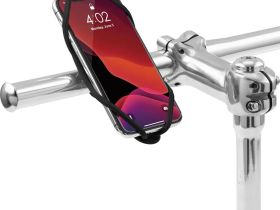 Универсальный держатель смартфона на руль Bone Bike Tie 4 4.7"- 7.2" (красный)