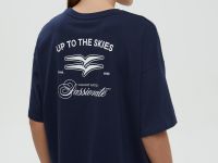 Оверсайз футболка с принтом