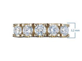 Классическое кольцо из желтого золота э0312кц01210605_white