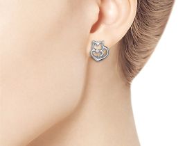 Серьги из серебра с бриллиантами э0601сг04210519