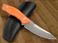 Нож с фиксированным клинком Fantoni, C.U.T. Fixed, FAN/CUTFxBkOrLBk, сталь CPM-S30V, рукоять cтеклотекстолит G-10, оранжевый