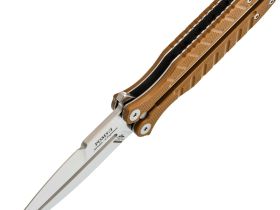 Нож-бабочка (балисонг) Ромул, сталь D2, рукоять G10