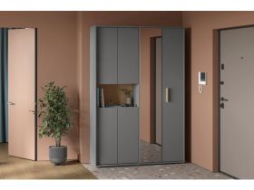 Шкаф-купе Бладвен 3-140x210 Графитовый