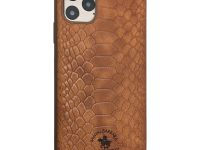 Чехол-накладка Santa Barbara Ravel для iPhone 14 Pro натуральная кожа (коричневый)