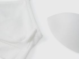 Базовый топ с вкладышами, Белый