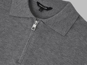 Легкий джемпер-поло полуприлегающего кроя