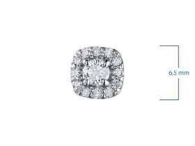 Пусеты из белого золота с бриллиантами э4701пс04190200