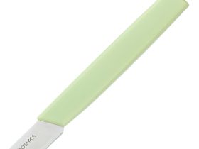 Нож кухонный для фруктов и овощей Okroshka Salad 10 см, сталь 5cr15mov, рукоять пластик, зеленый