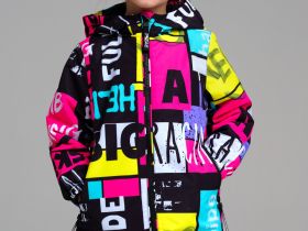 Куртка текстильная с полиуретановым покрытием для девочек (ветровка)