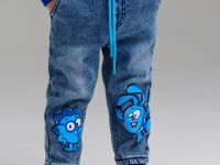 Брюки детские текстильные утепленные флисом для мальчиков