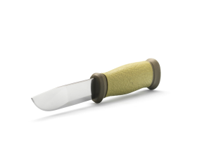 Нож с фиксированным лезвием Morakniv 2000, сталь Sandvik 12C27, рукоять пластик/резина, зеленый