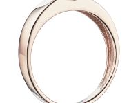 Обручальное кольцо из красного золота с бриллиантом э0201кц10200851