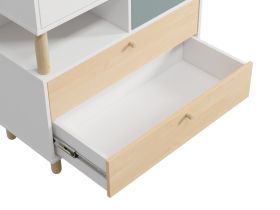 Комод Дикинс 85x92 Береза/Серо-зеленый