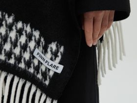 Пончо с принтом