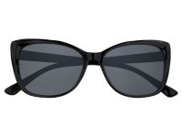 Очки солнцезащитные ZIPPO, женские, черные, оправа из поликарбоната, линзы серого цвета