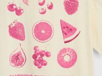 Футболка с принтом для девочек, Желтый