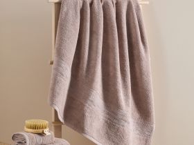 Полотенце махровое Piega, бежевое