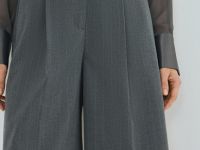 Классические шорты со складками, Серый