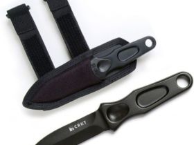 Нож с фиксированным клинком CRKT Sting, сталь 1055 Carbon Steel, рукоять карбон
