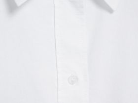 Свободная рубашка из хлопка, Белый