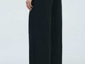 Широкие брюки со стрелками, Черный