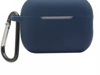 Чехол Protective Case для AirPods Pro 2 силиконовый с карабином (синий)